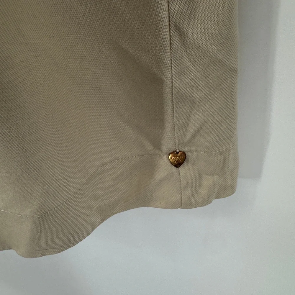 Scotch & Soda Utility Button Front Dress Womens S Khaki Tan Tencel Belt Pockets - Picture 11 of 13